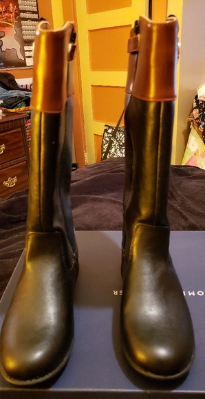 NWT Young girls Tommy Riding Boots - Picture 2 of 8
